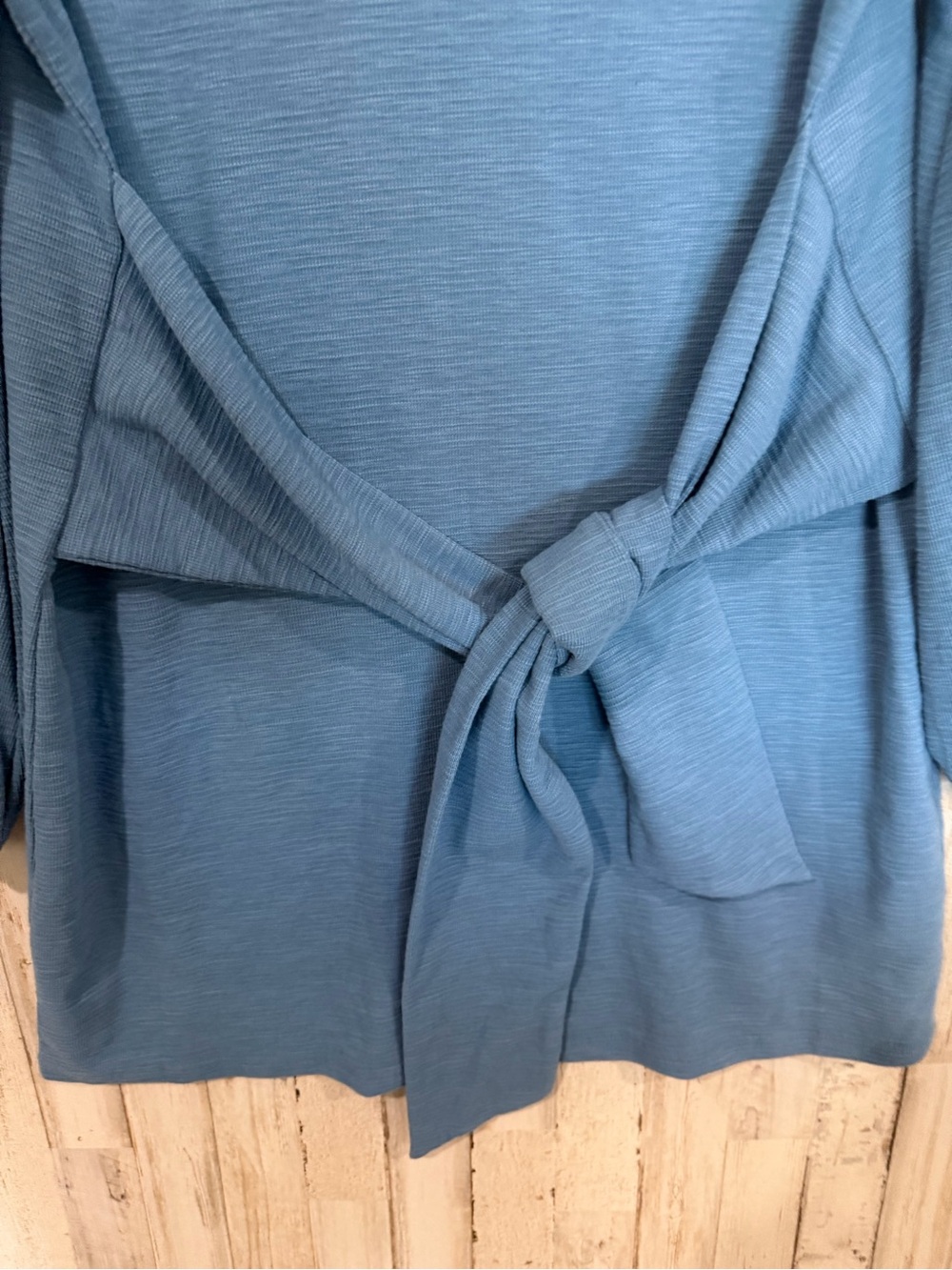 Women’s Blue Tie-Waist Dress - Picture 4 of 10